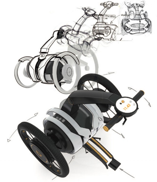  Oscar Fernandez   Independant Wheel Chair Assistant transport design student high tech  transport Environnement electric design index design concept chair assistant 