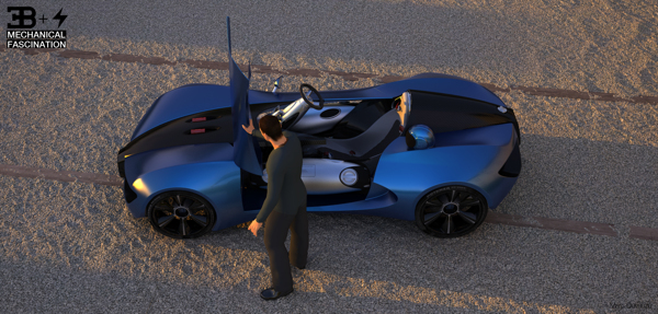 Marc Devauze – Bugatti TypeZero transport design student designindex TypeZero transport Marc Devauze isd valenciennes french designer design student design index design concept car concept bugatti